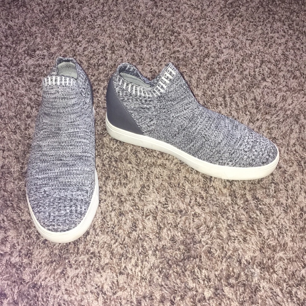 Steve Madden Grey Slip-On Sneakers